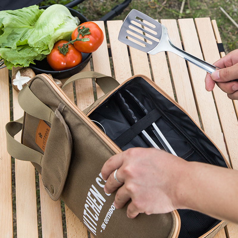 Outdoor Camping Kitchen Set - Conjunto de Utensílios de Cozinha para
