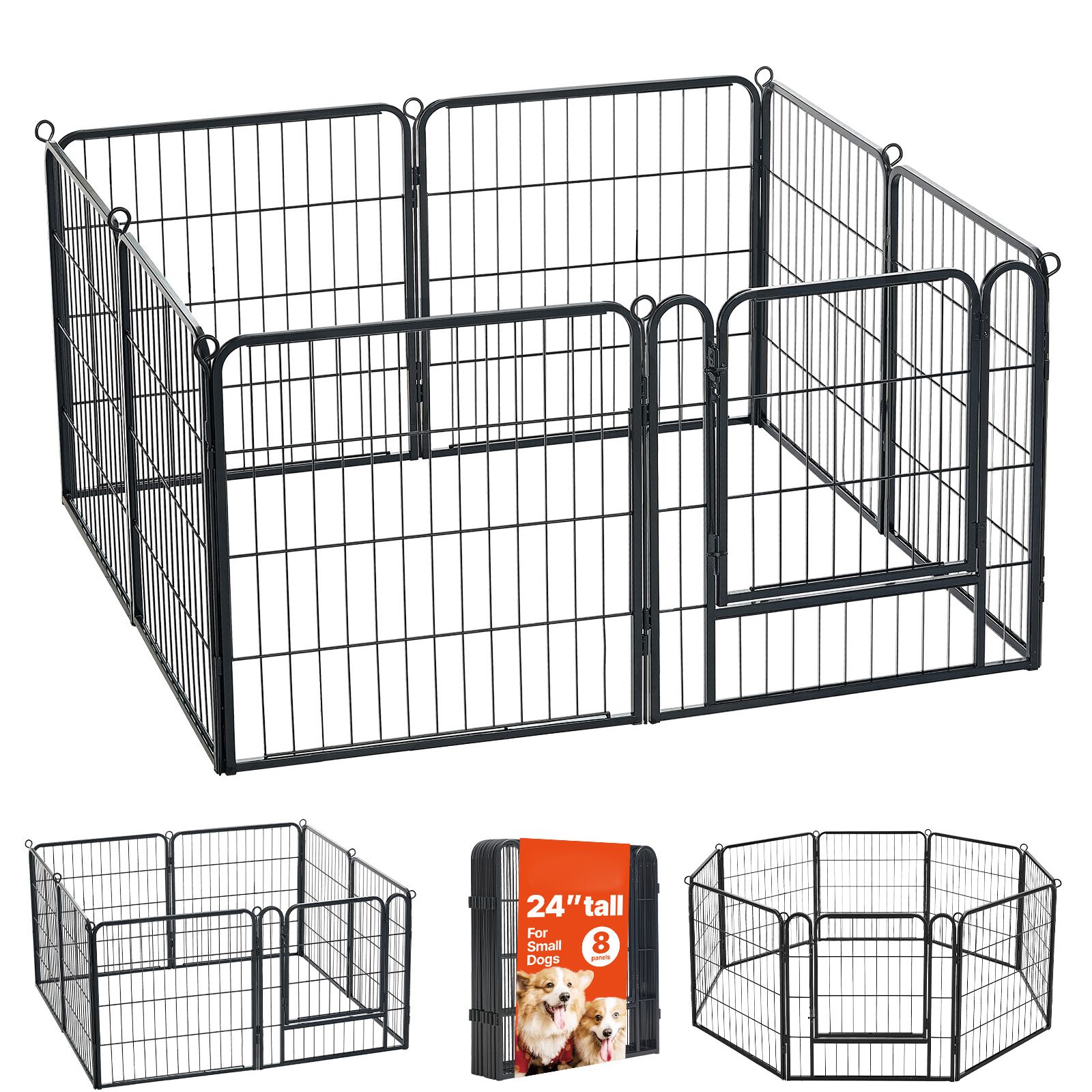 Outdoor Camping Dog Fence - Cercado para Cães de 24 Polegadas