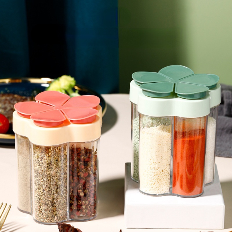 Outdoor Camping Kitchen Set - Frasco de tempero recipiente de plástico
