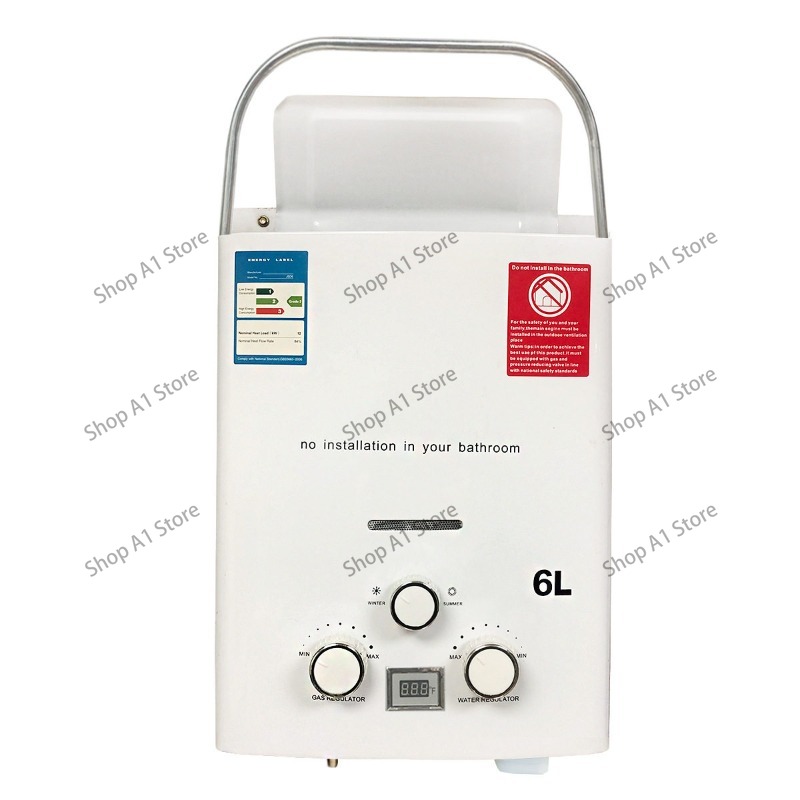 Outdoor Camping Hot Water Heater - Aquecedor de Água 6L para Camping