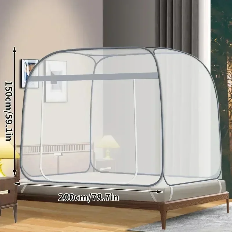 Outdoor Yurt Camping - Mosquiteiro Mongol Yurt, Instalação Livre Quadrado