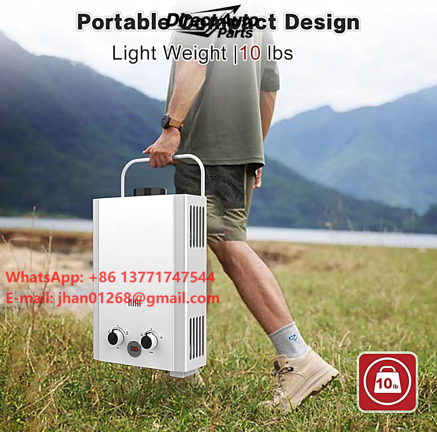 Outdoor Camping Hot Water Heater - Aquecedor de Água a Gás Propano