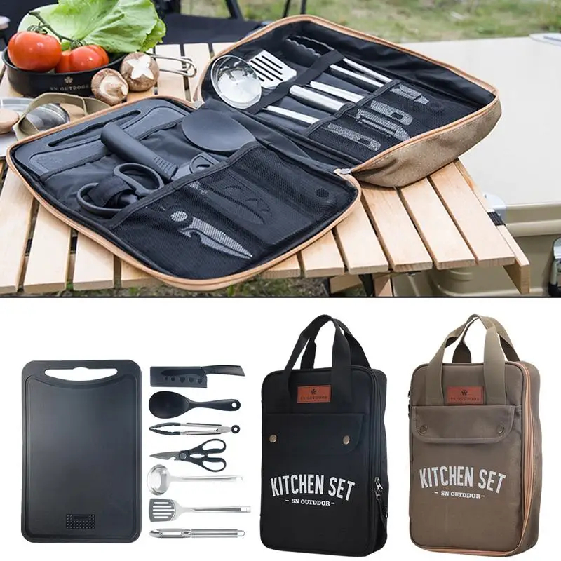 Outdoor Camping Kitchen Set - Conjunto de Utensílios de Cozinha para
