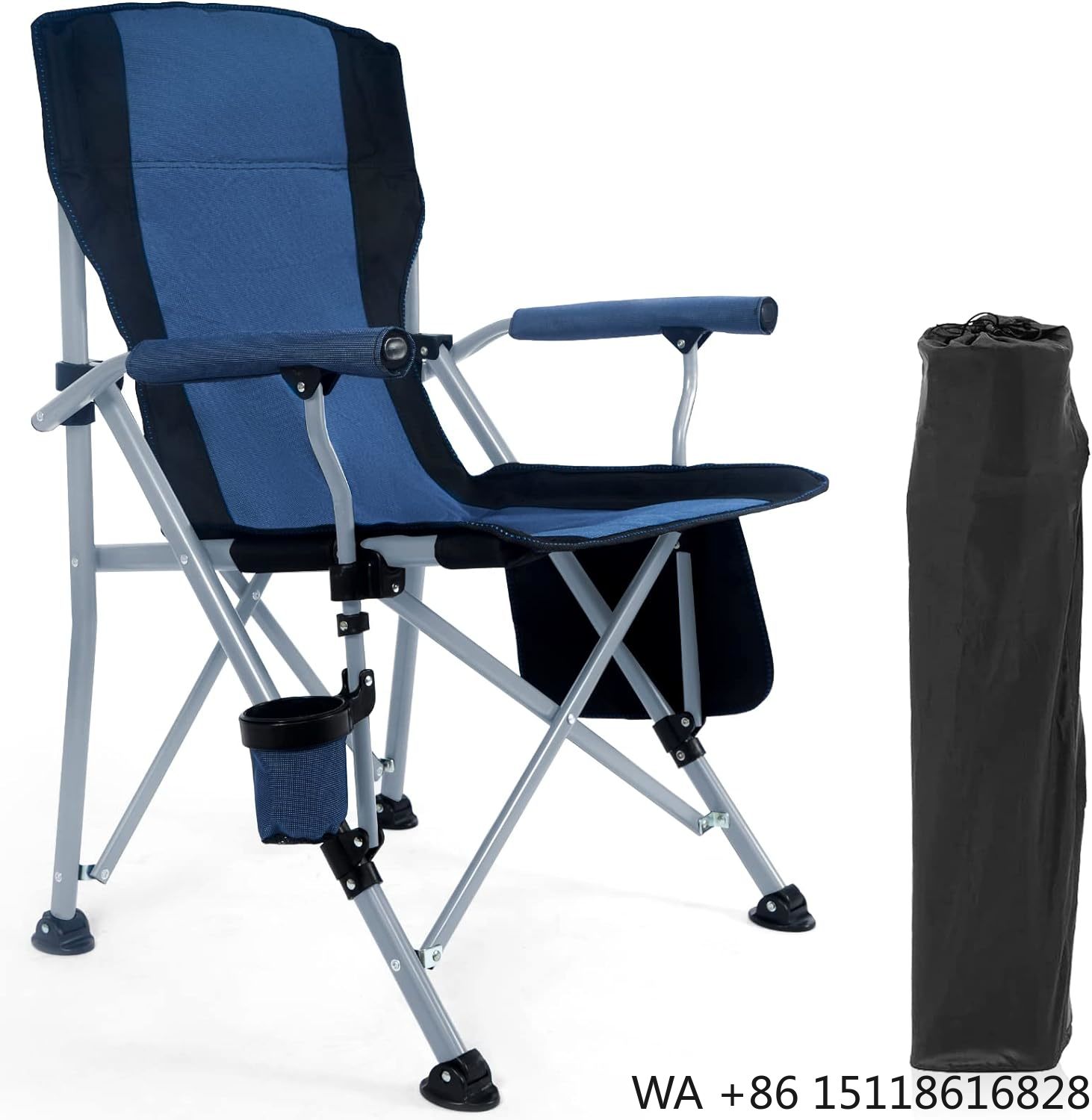 Outdoor Camping Set - Cadeira de Praia Portátil e Dobrável