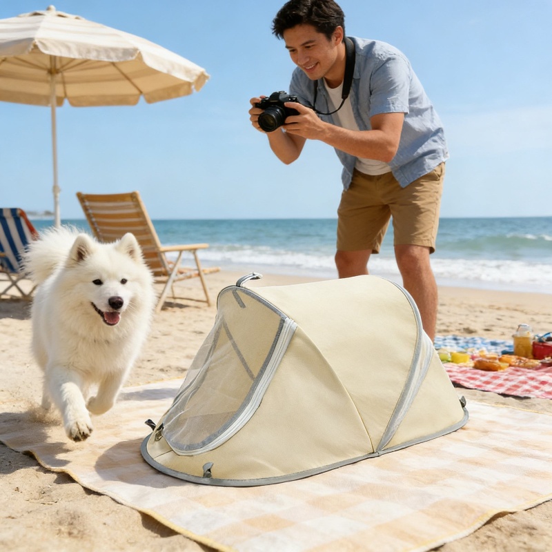 Outdoor Camping Dog Fence - Nova tenda portátil para cães, proteção