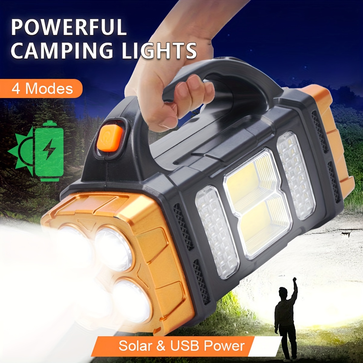 Battery Outdoor Camping - Nova Lanterna LED Solar Recarregável de
