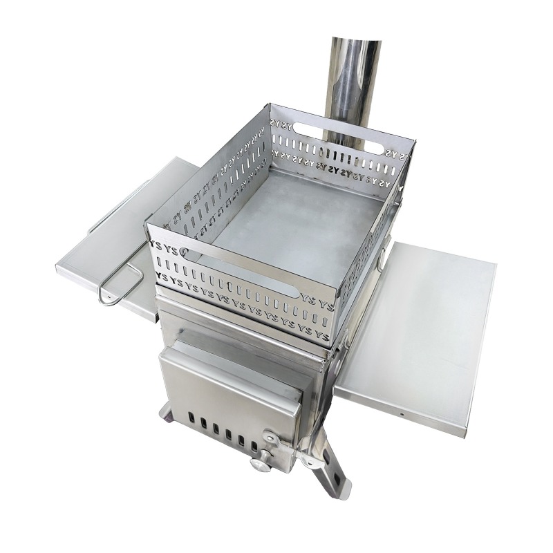 Outdoor Camping Wood Burning Stove - Fogão de Sauna em Aço Inoxidável