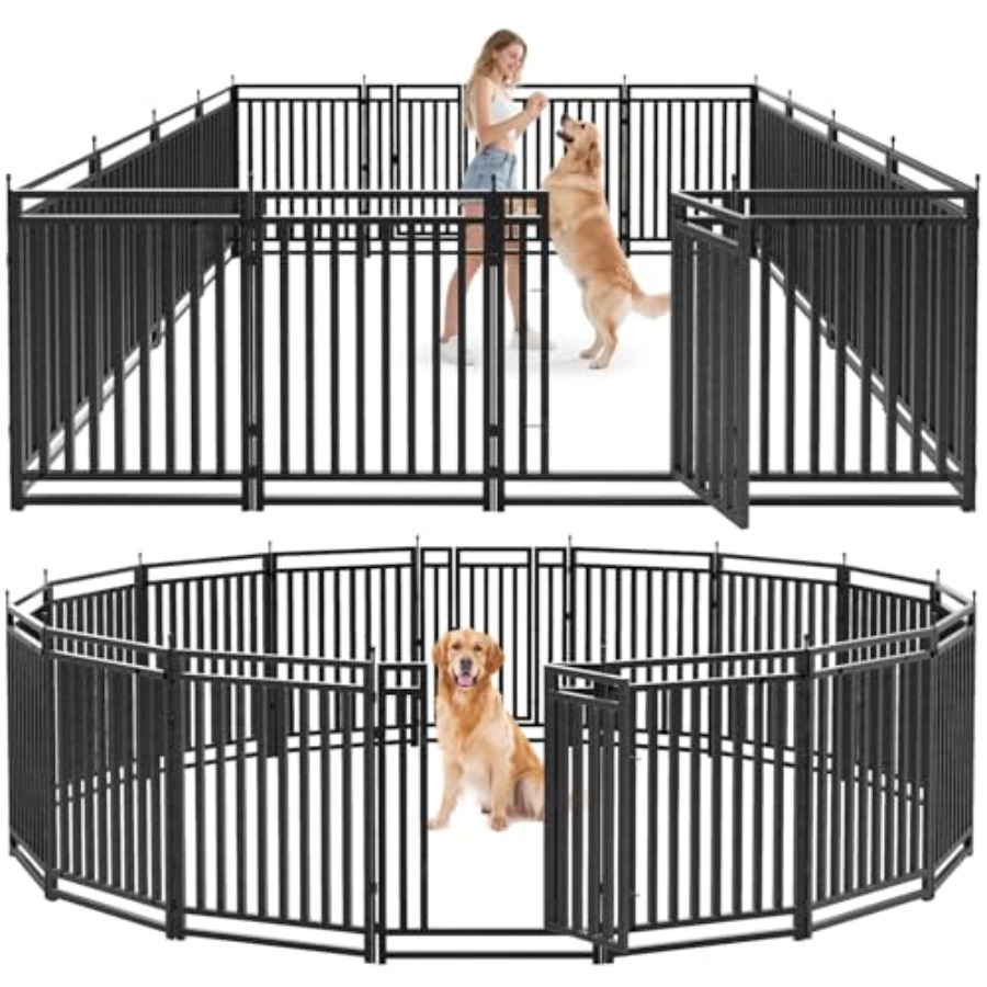 Outdoor Camping Dog Fence - Cercadinho Portátil para Filhotes e Cães
