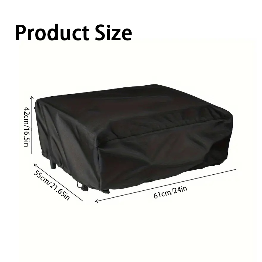 Outdoor Camping Oven - Capa Protetora Preta para Forno com