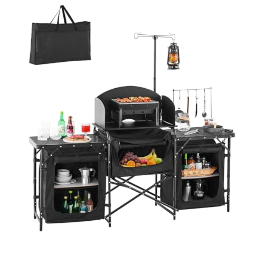 Outdoor Camping Cooking Table - Mesa de Cozinha para Camping, Mesa