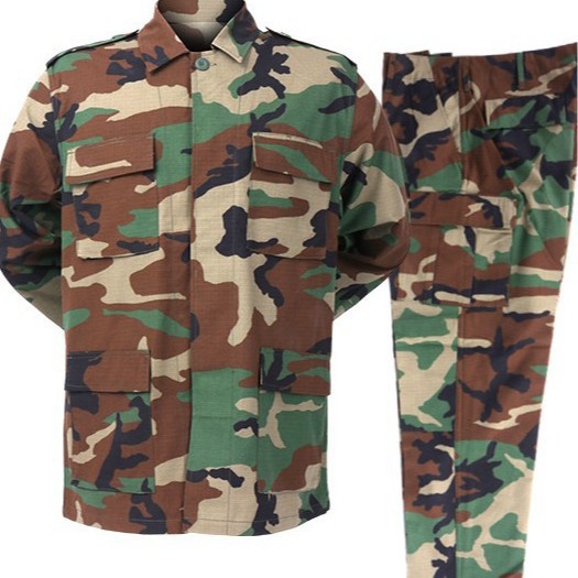 Outdoor Camping Set - Conjunto Tático Masculino BDU Camuflado de