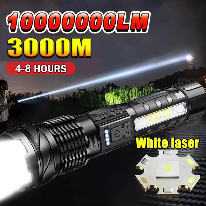 Battery Outdoor Camping - Lanterna LED Poderosa com Display de