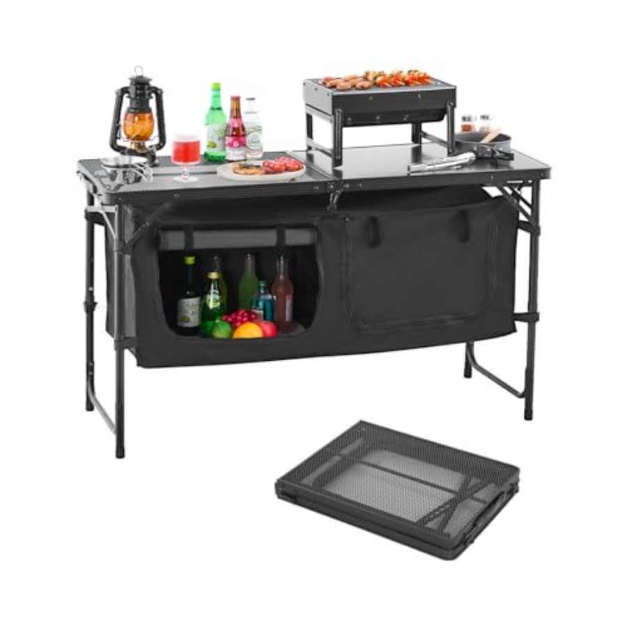 Outdoor Camping Cooking Table - Mesa de Cozinha para Camping, Mesa