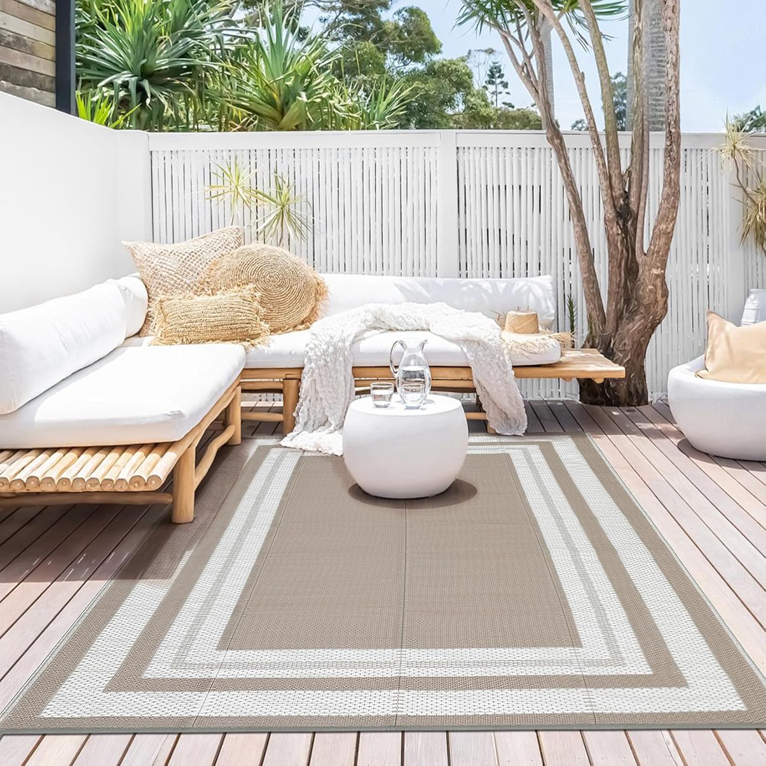 Outdoor Camping Rugs 8X10 - Tapete Externo 8x10 – Tapete Reversível