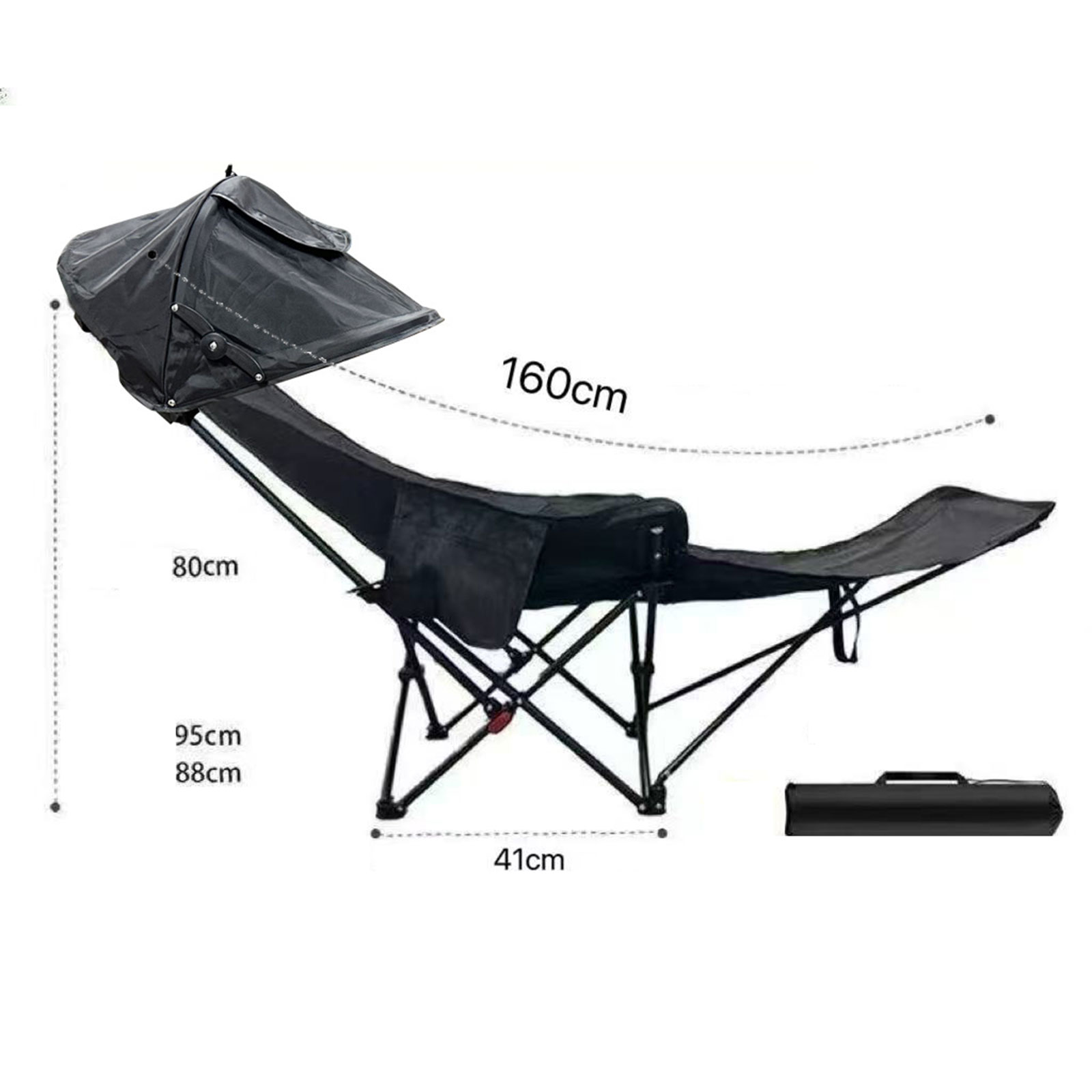 Outdoor Camping Canopy - Cadeira de Camping Reclinável, Cadeira de