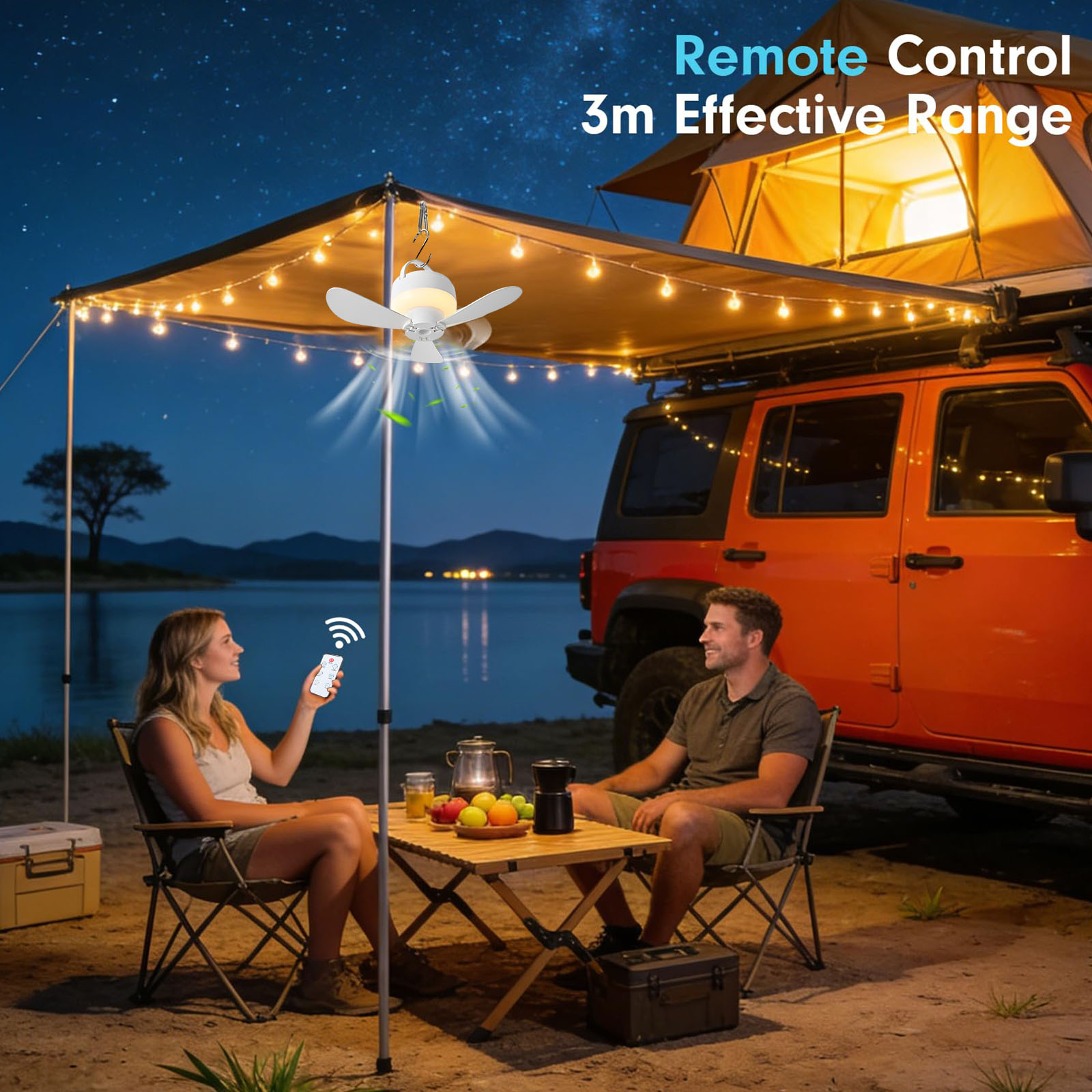 Ventilador de Camping USB de 5 - Outdoor Camping Canopy avaliação e preço
