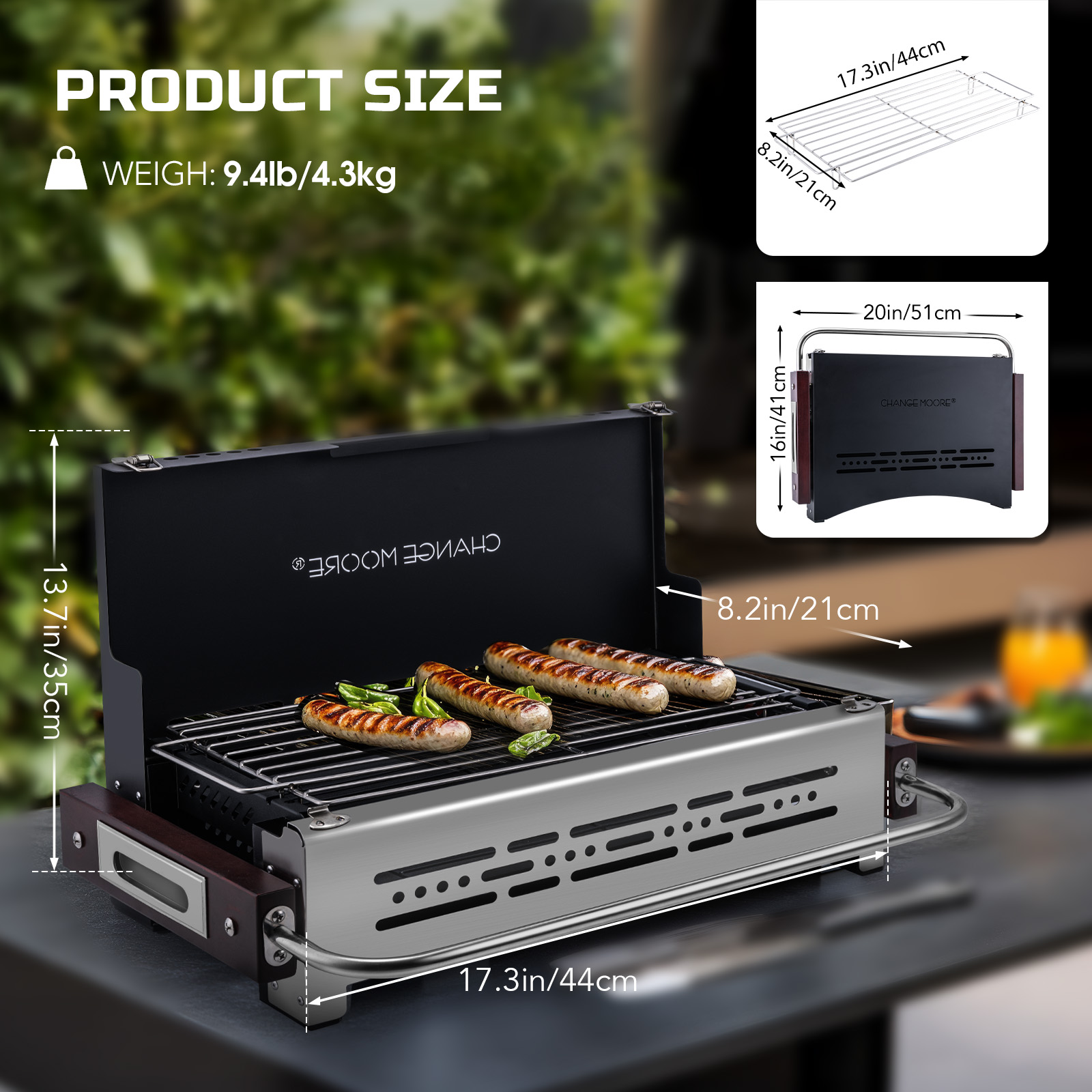Mudança moore forno dobrável p - Outdoor Camping Oven avaliação e preço