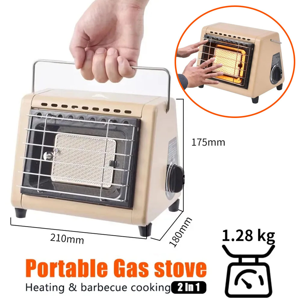 Aquecedor a Gás Portátil 2 em  - Outdoor Camping Gas Heater avaliação e preço