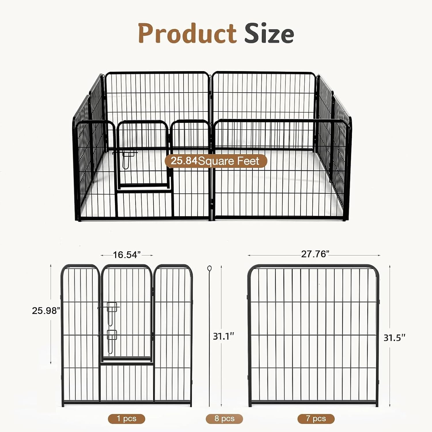 Cercado Metálico para Cães de  - Outdoor Camping Dog Fence avaliação e preço
