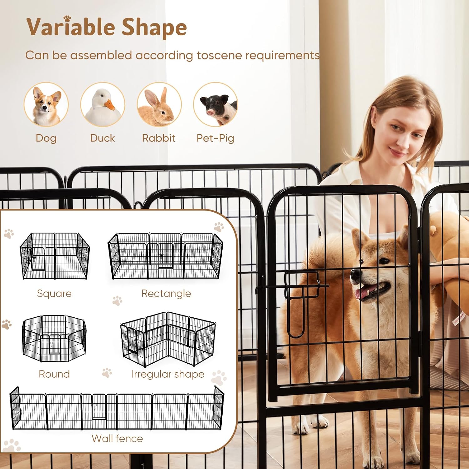 Cercado Metálico para Cães de  - Outdoor Camping Dog Fence avaliação e preço