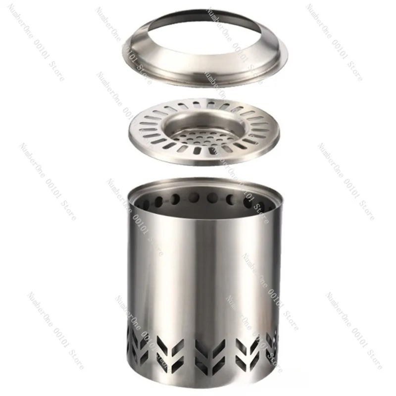 Fogão de fogueira de aço inoxi - Outdoor Camping Wood Burning Stove avaliação e preço