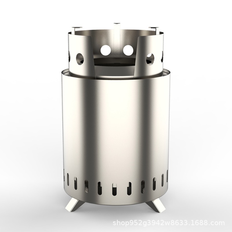 Fogão de fogueira de aço inoxi - Outdoor Camping Wood Burning Stove avaliação e preço