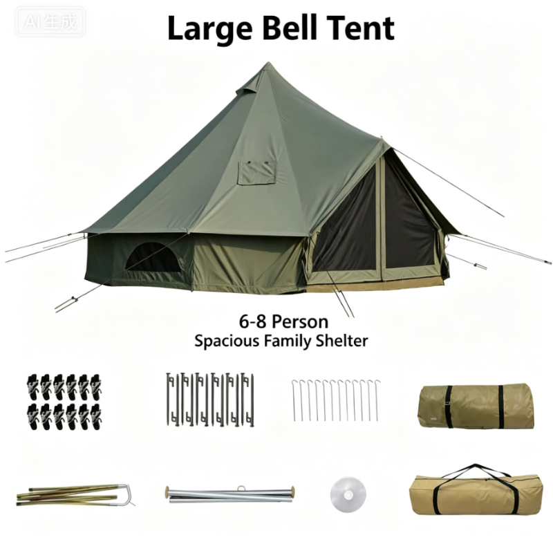 Tenda Piramidal de Tecido Oxfo - Outdoor Yurt Camping avaliação e preço