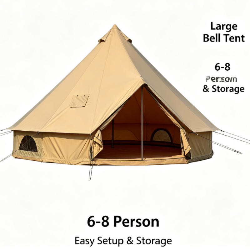 Tenda Piramidal de Tecido Oxfo - Outdoor Yurt Camping avaliação e preço