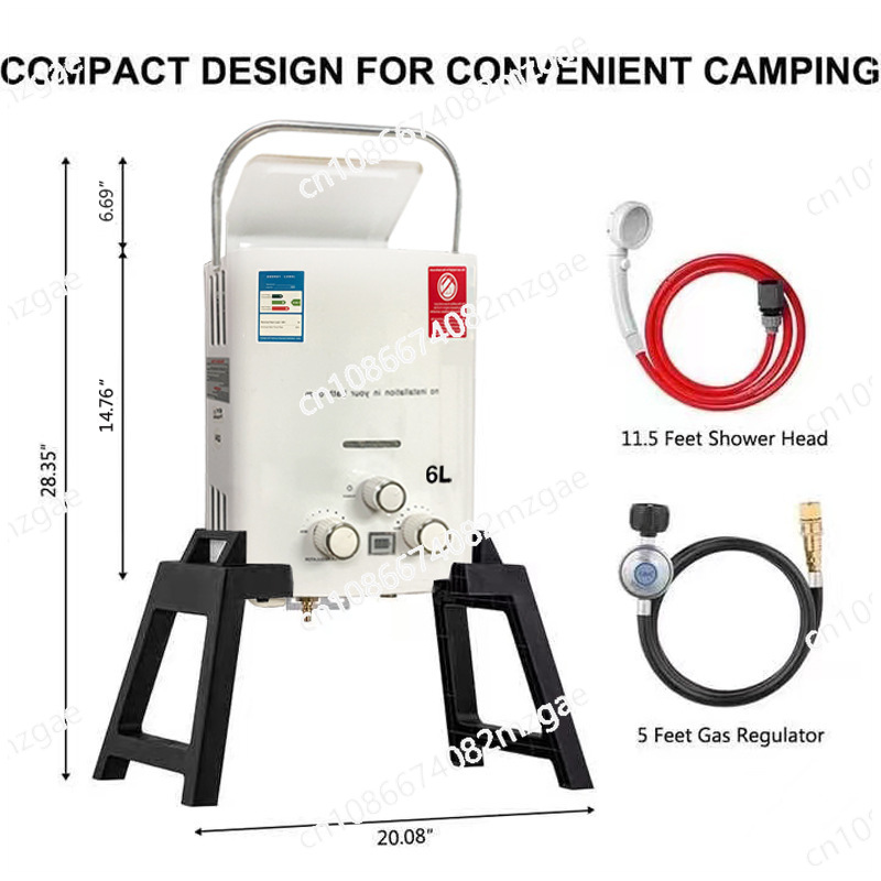 Novo aquecedor de água sem tan - Outdoor Camping Hot Water Heater avaliação e preço