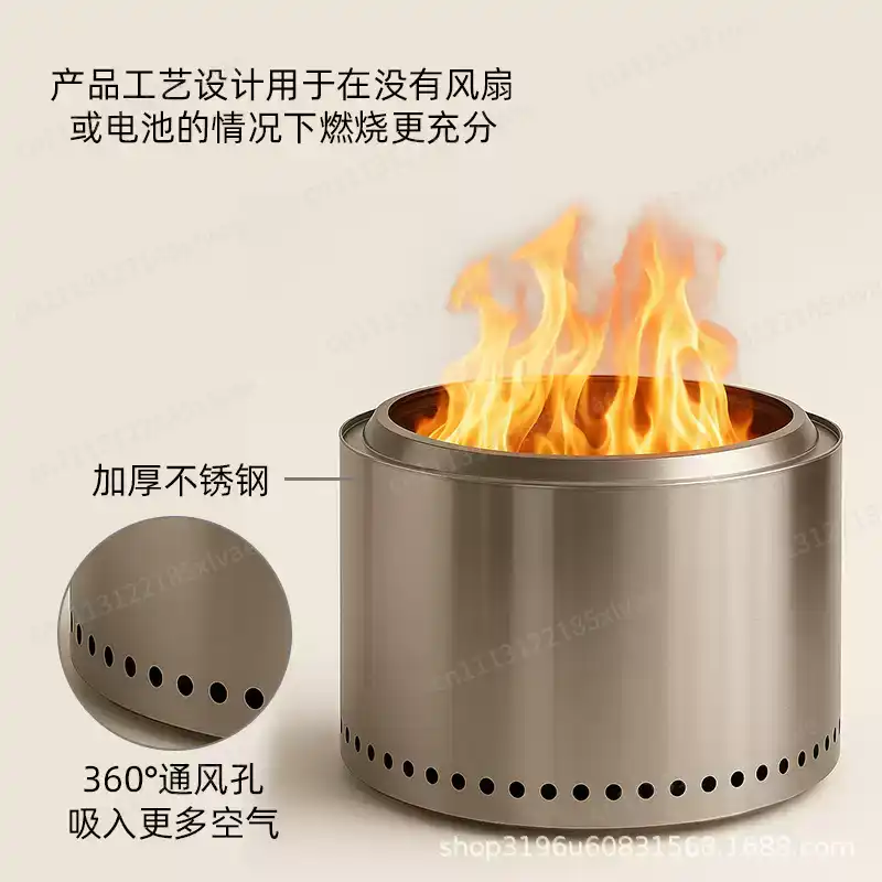 Fogão a Lenha Grande de Aço In - Outdoor Camping Wood Burning Stove avaliação e preço