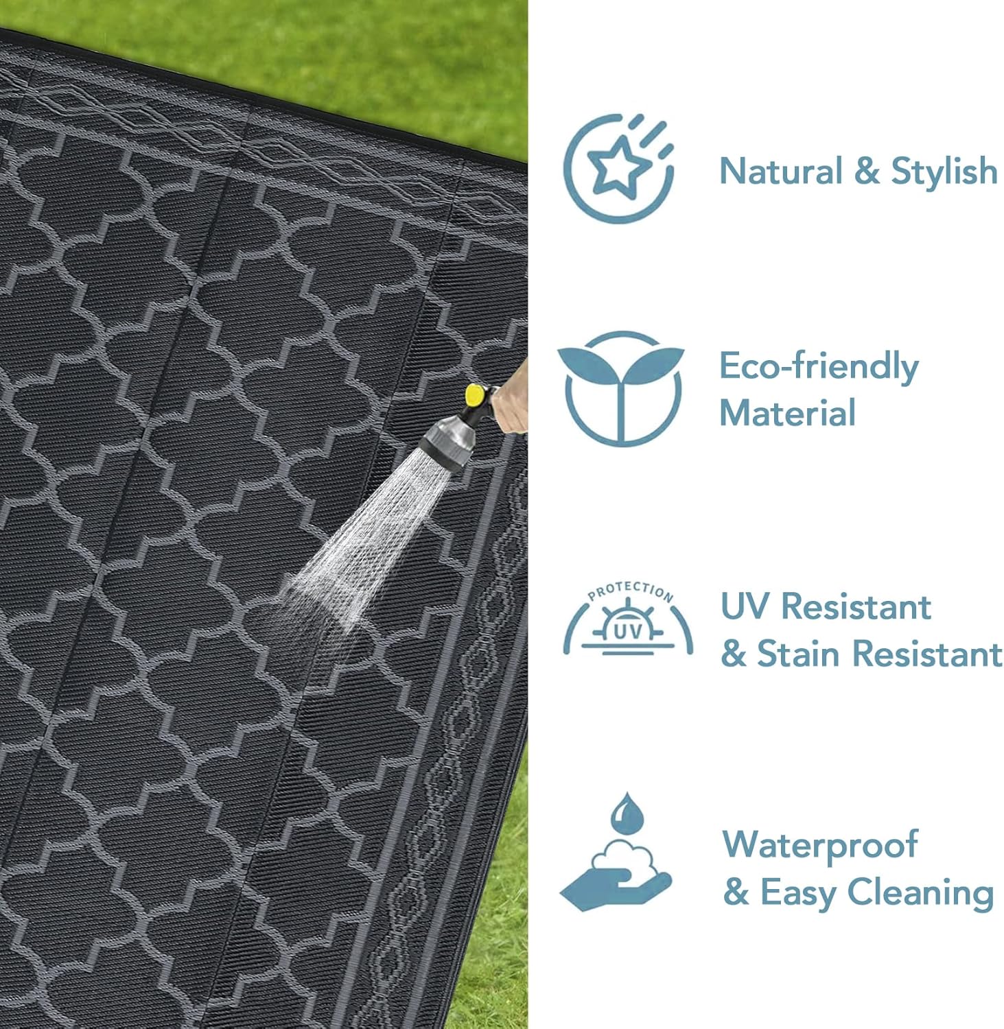 Tapete de Plástico para Exteri - Outdoor Camping Rugs 8X10 avaliação e preço