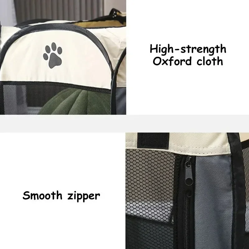 Portátil dobrável pet tenda ca - Outdoor Camping Dog Fence avaliação e preço