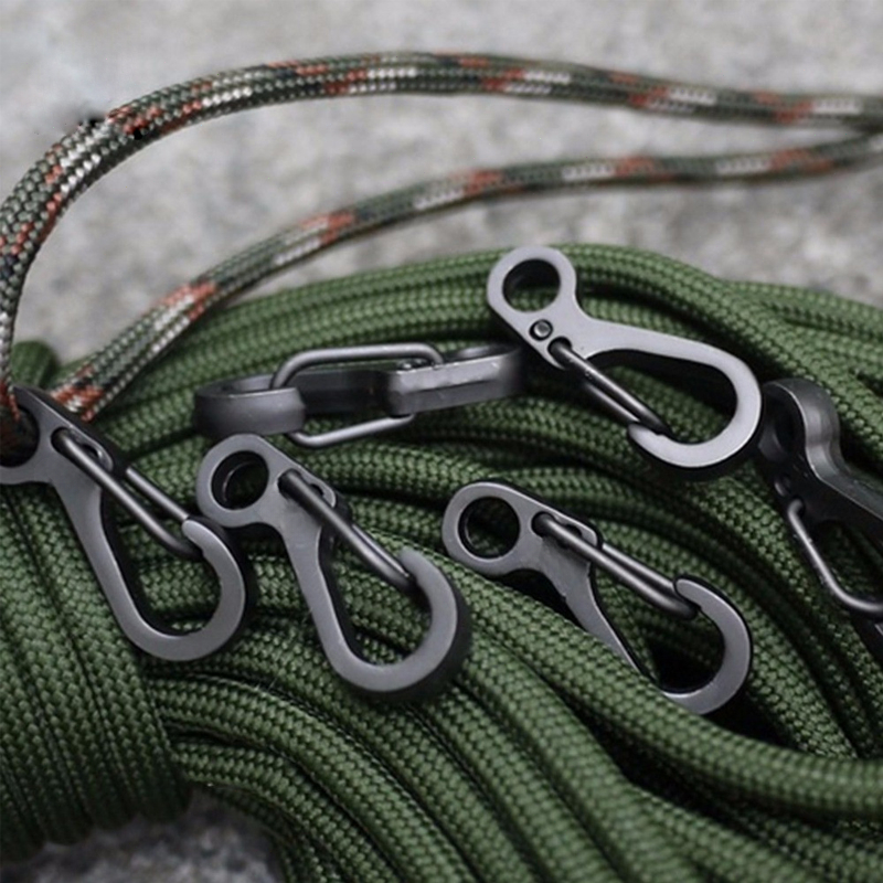 10 pçs/lote mini mosquetão par - Outdoor Camping Essential Gear avaliação e preço