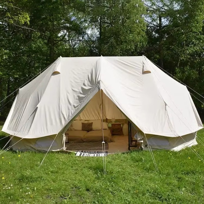 Tenda de Parede Grande de Lona - Outdoor Yurt Camping avaliação e preço