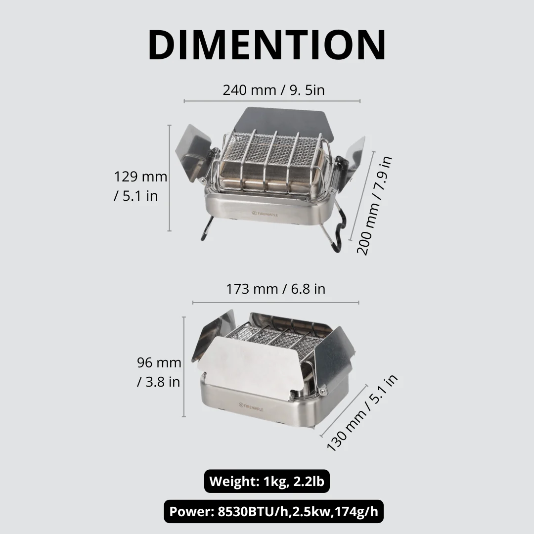 Fogão de acampamento a gás de  - Outdoor Camping Gas Heater avaliação e preço
