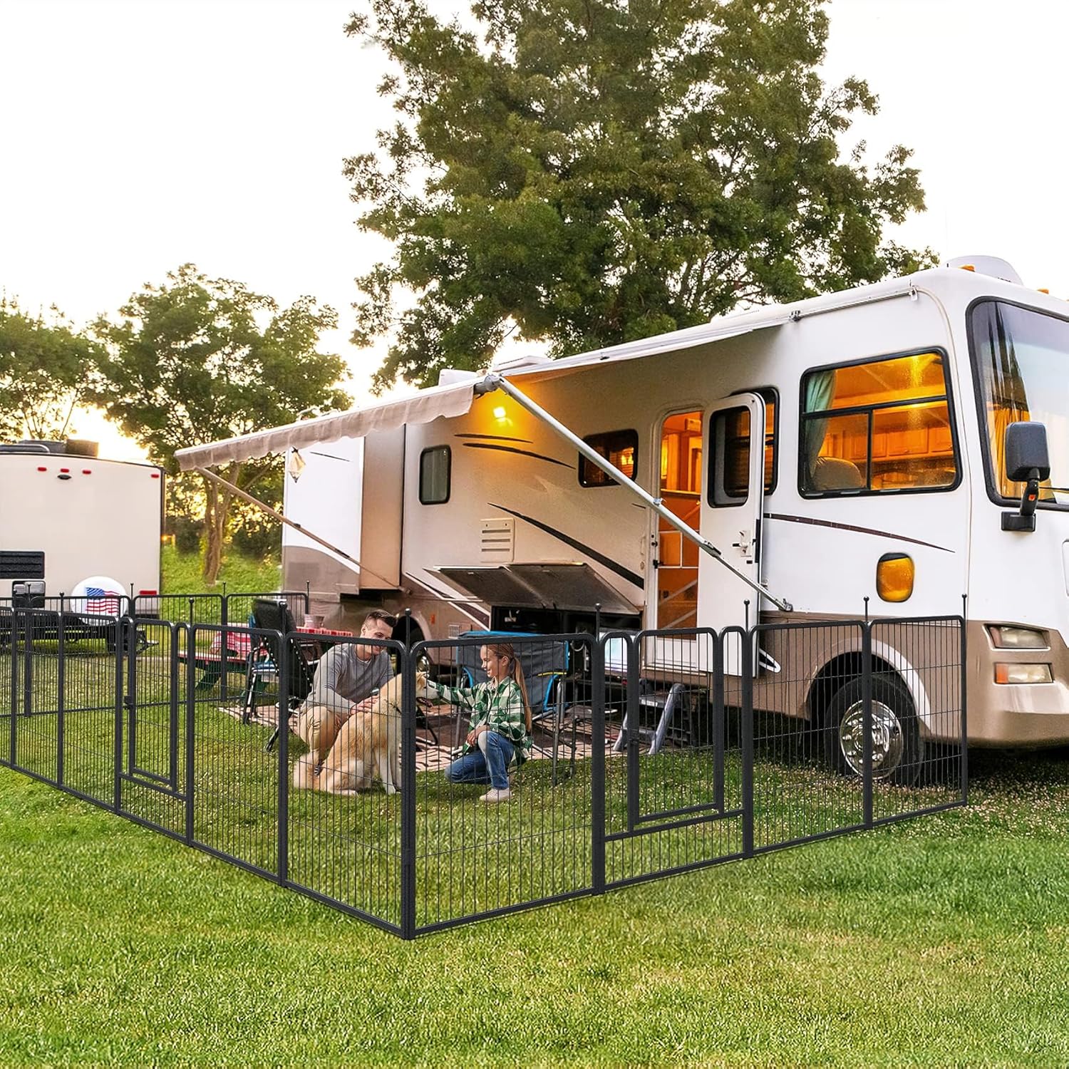 Cercado para Cães com 16 Painé - Outdoor Camping Dog Fence avaliação e preço