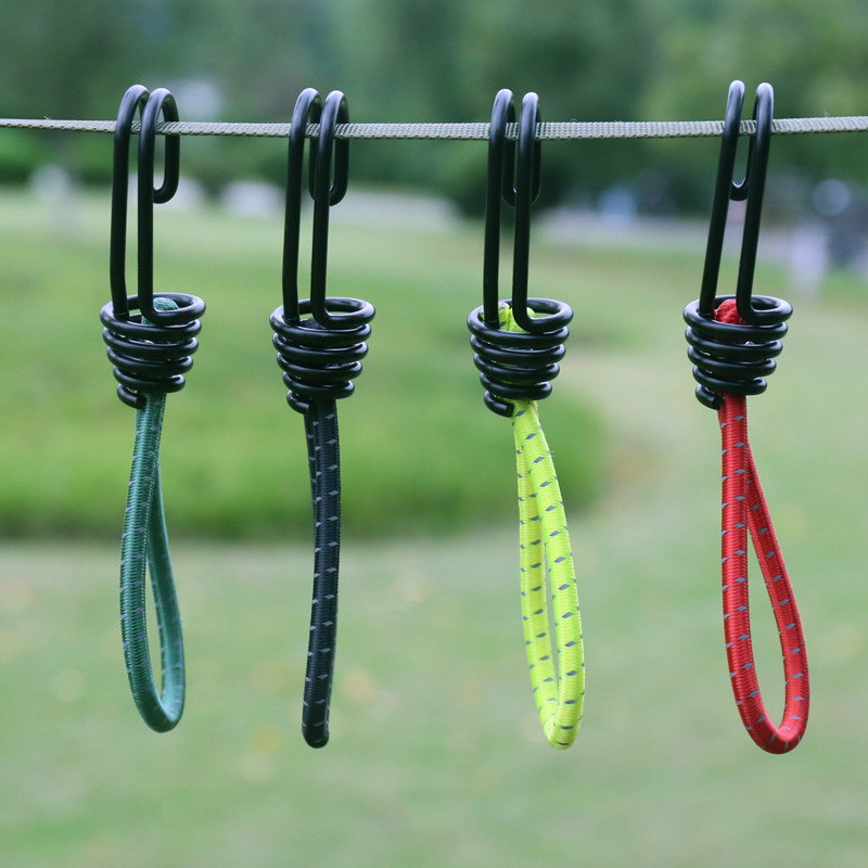 5 pçs ganchos cordão corda elá - Outdoor Camping Canopy avaliação e preço