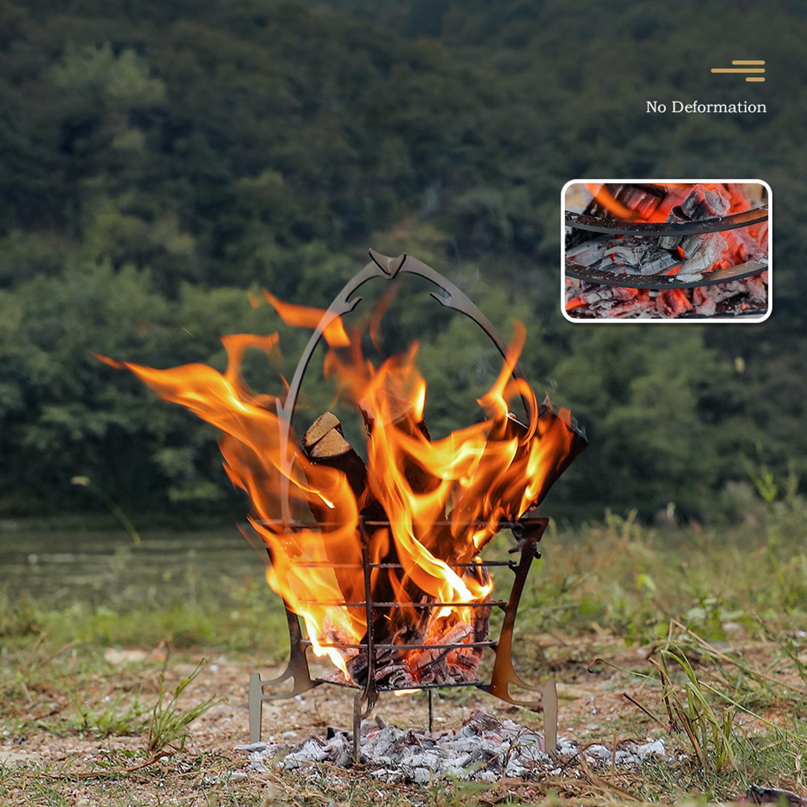 Fogão Portátil para Acampament - Outdoor Camping Wood Burning Stove avaliação e preço