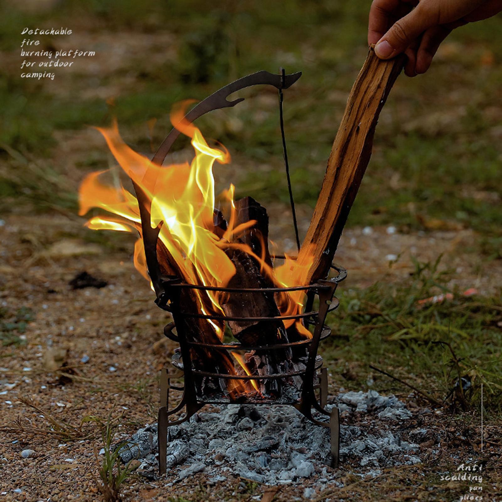 Fogão Portátil para Acampament - Outdoor Camping Wood Burning Stove avaliação e preço