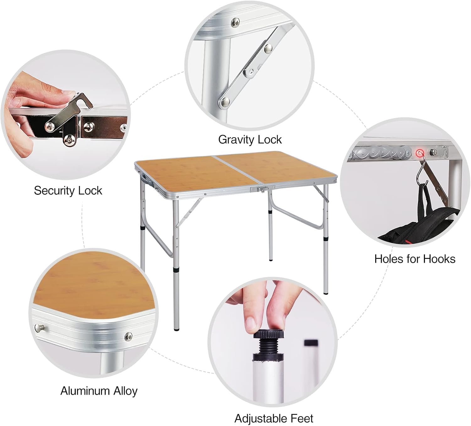 Mesa de Camping Dobrável Ajust - Outdoor Camping Cooking Table avaliação e preço