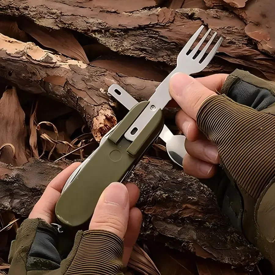 Conjunto de Utensílios de Viag - Outdoor Camping Essential Gear avaliação e preço