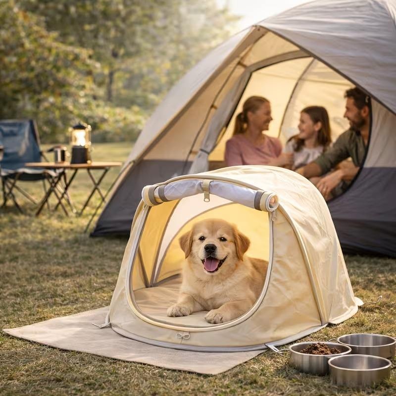 Nova tenda portátil para cães, - Outdoor Camping Dog Fence avaliação e preço