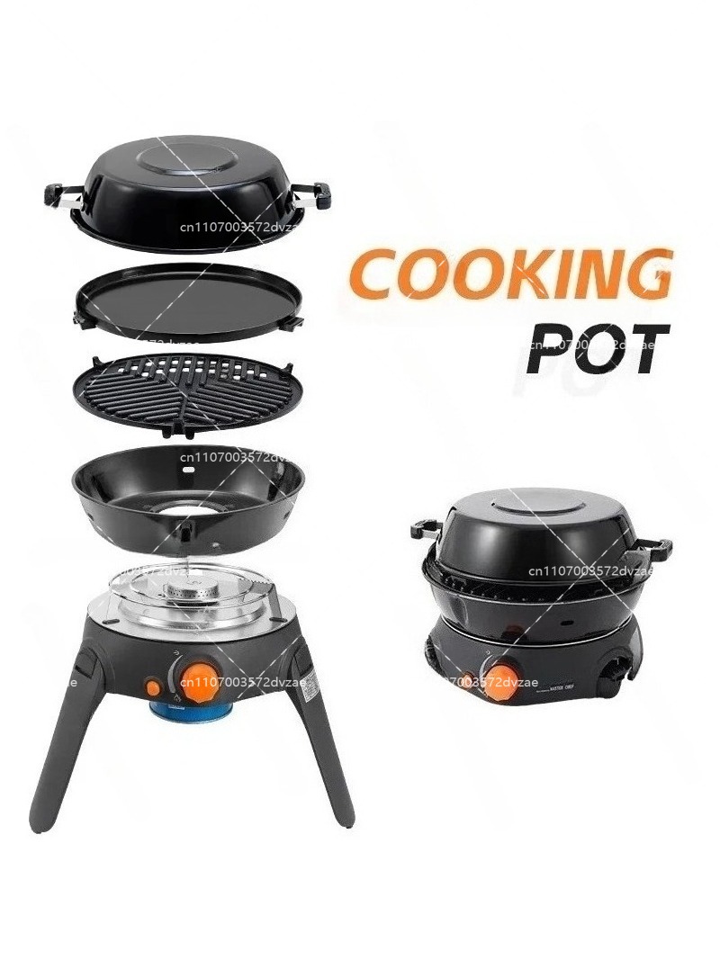 Fogão a Gás Multifuncional par - Outdoor Camping Gas Stove avaliação e preço
