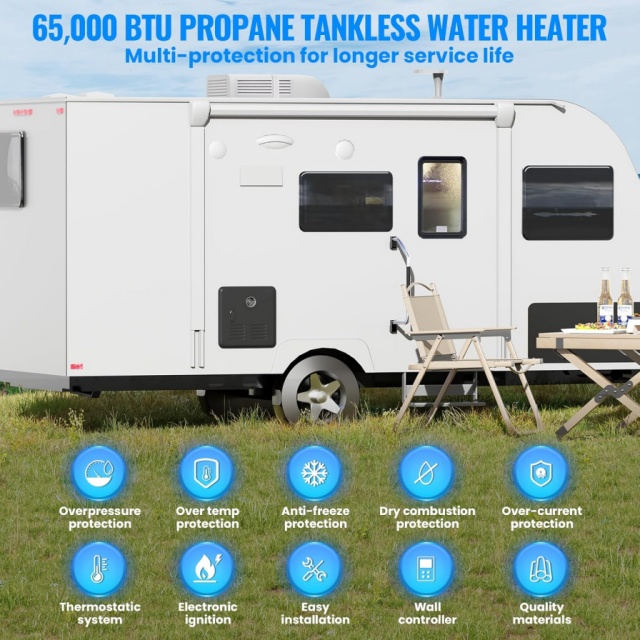 Aquecedor de Água a Gás Portát - Outdoor Camping Gas Heater avaliação e preço