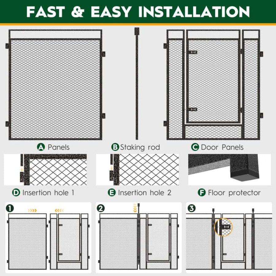 Cercado para Cães com Tela de  - Outdoor Camping Dog Fence avaliação e preço