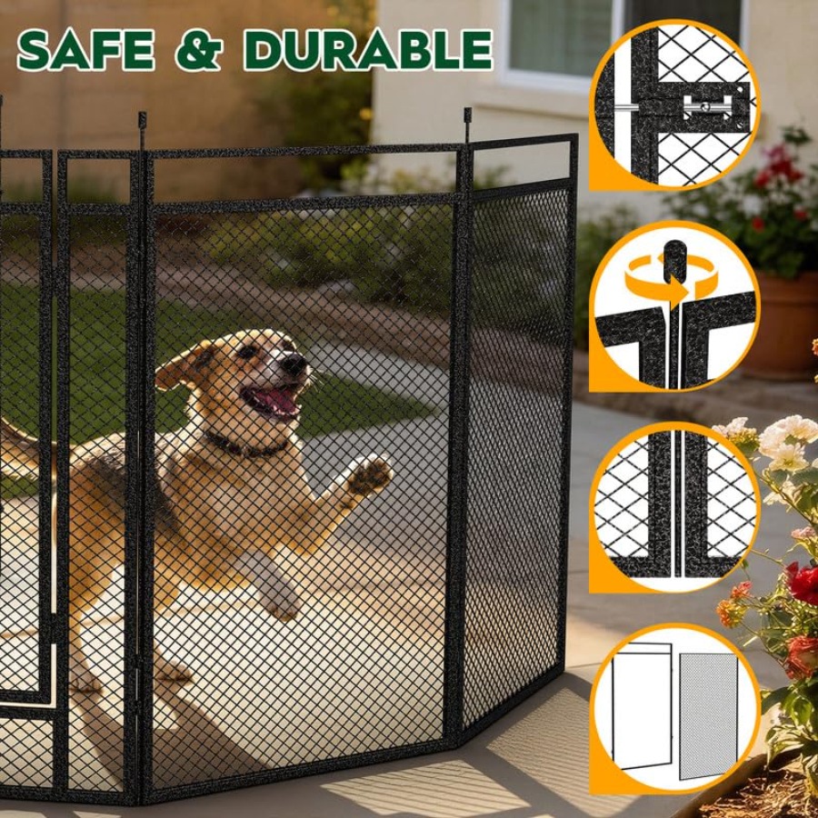 Cercado para Cães com Tela de  - Outdoor Camping Dog Fence avaliação e preço