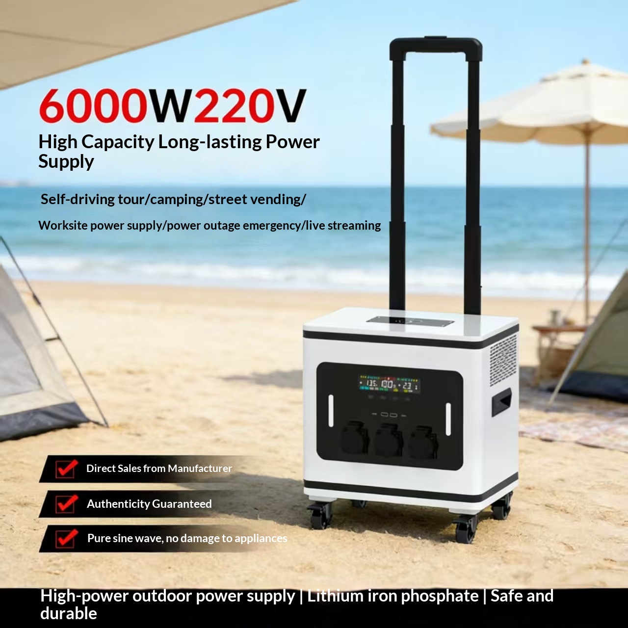 Fonte de Energia Móvel Externa - Battery Outdoor Camping avaliação e preço