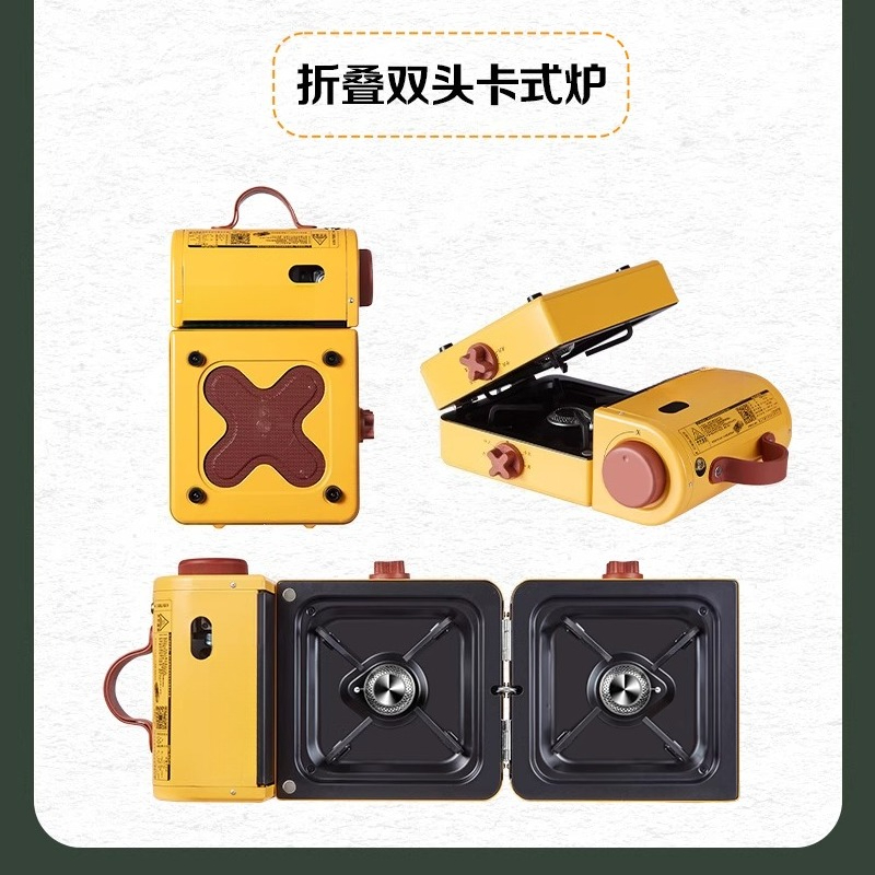 Fogão de acampamento portátil  - Outdoor Camping Gas Stove avaliação e preço