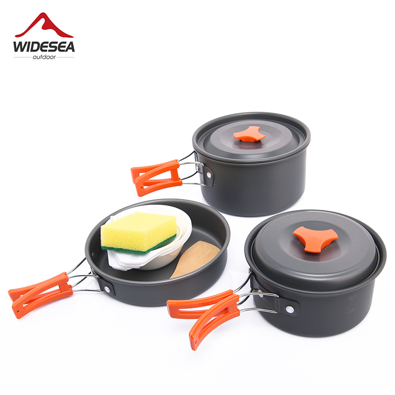 Widesea conjunto de panelas pa - Outdoor Camping Kitchen Set avaliação e preço