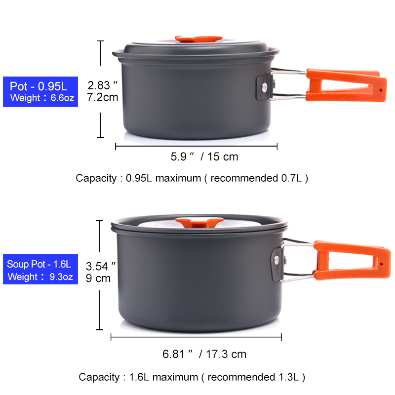 Widesea conjunto de panelas pa - Outdoor Camping Kitchen Set avaliação e preço